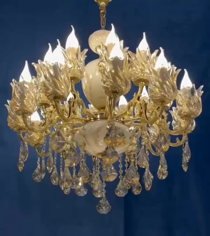 لوستربارنگ گیلانسی وآنتیک برنج20+4روشنایی سرامیکی|لوستر و چراغ آویز|تهران, نعمت‌آباد|دیوار