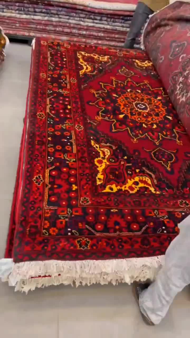فرش دستباف(بساک) جفت ۹ متری زیبای تمام کرک ۴۰ رج|فرش|کرج, نوروزآباد|دیوار