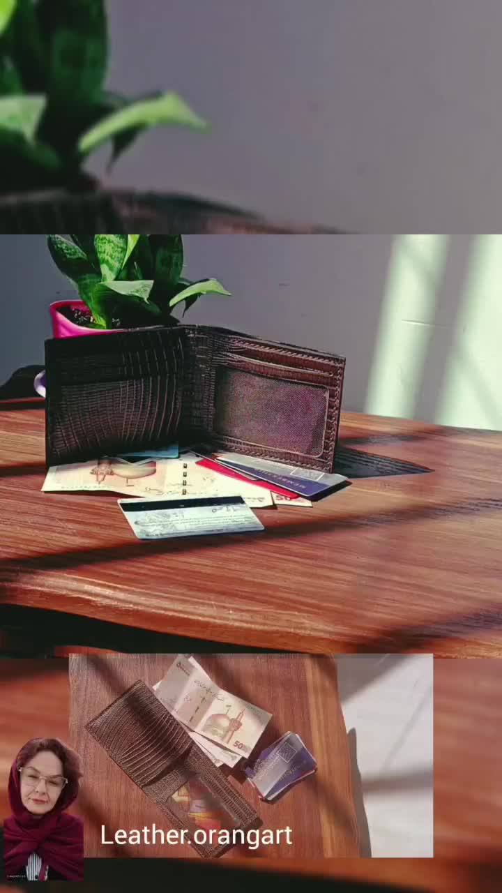 کیف پول چرم مردانه دستدوز|کیف، کفش، کمربند|باقرشهر, |دیوار