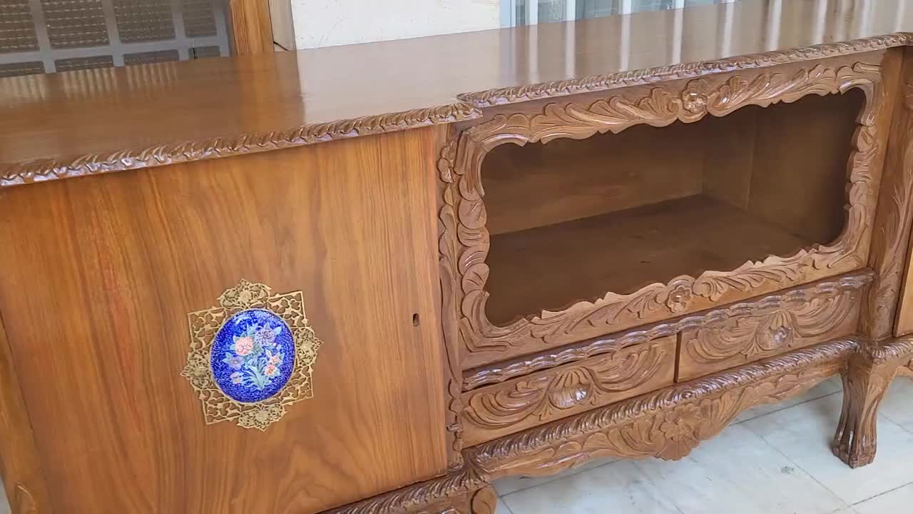 کنسول قدیمی میناکاری با قدمت 50 ساله|کلکسیون اشیاء عتیقه|اصفهان, جوزدان الیادران|دیوار