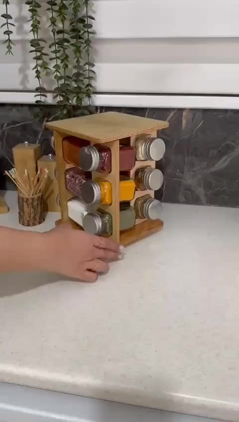 جا ادویه چرخشی|ظروف نگهدارنده، پلاستیکی، یکبارمصرف|کرمانشاه, |دیوار