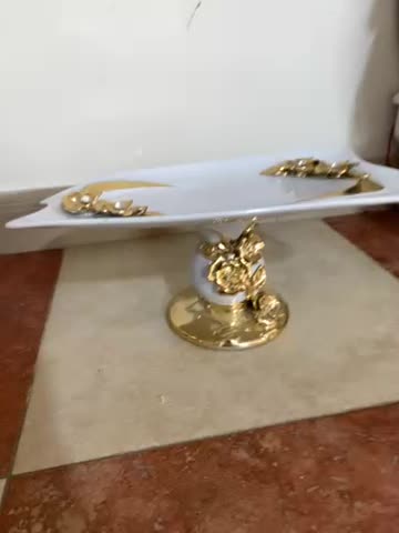 ظروف پذیرایی سفید طلایی شیک|ظروف سرو و پذیرایی|مشهد, کوه سنگی|دیوار