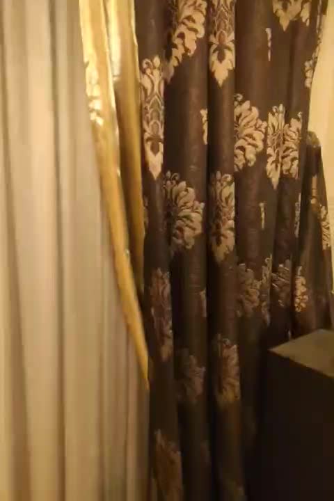 پرده پذیرایی با والان مخمل ترک وآستر با کتیبه(تاج)|پرده، رانر، رومیزی|تهران, جردن|دیوار