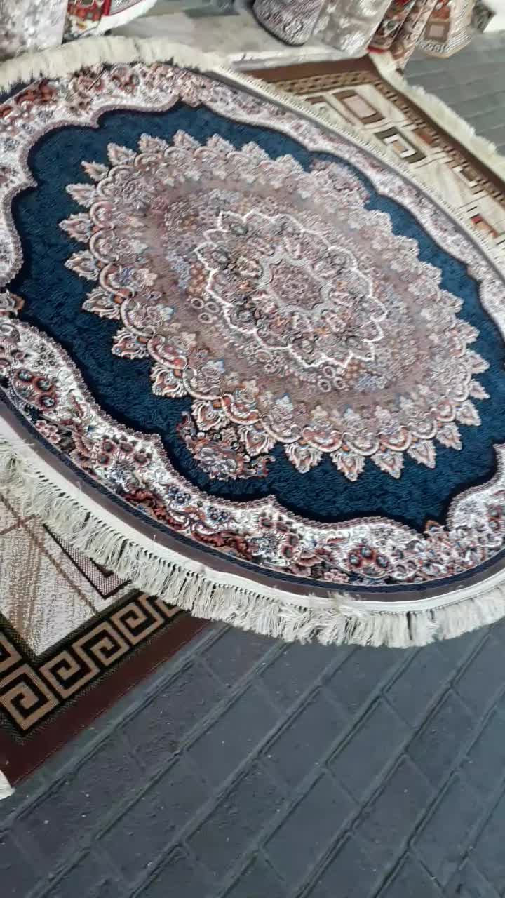 فرش دایره ۷۰۰شانه گرد۲×۲ دستبافت گونه قهوایی|فرش|تبریز, |دیوار