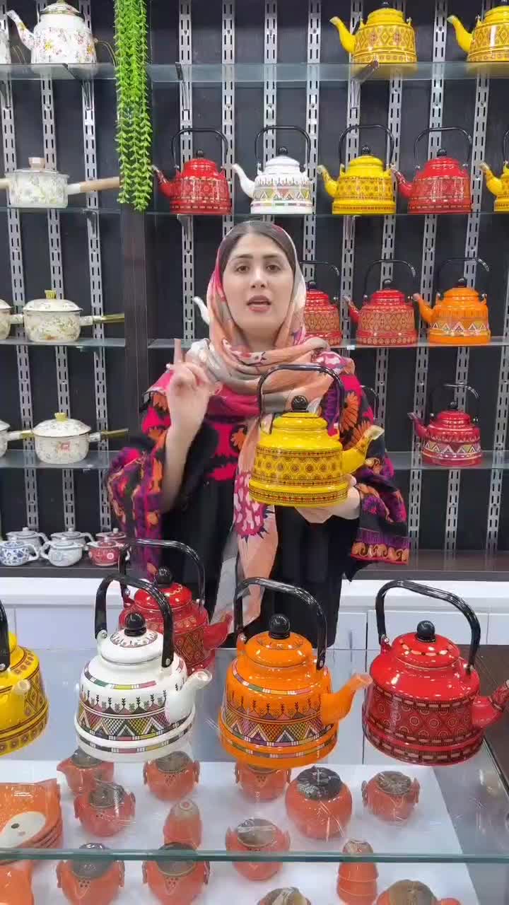 کتری مراکشی طرح سنتی لعابی خوشگل در سه حجم|قوری، کتری، قهوهساز دستی|شیراز, معالیآباد|دیوار