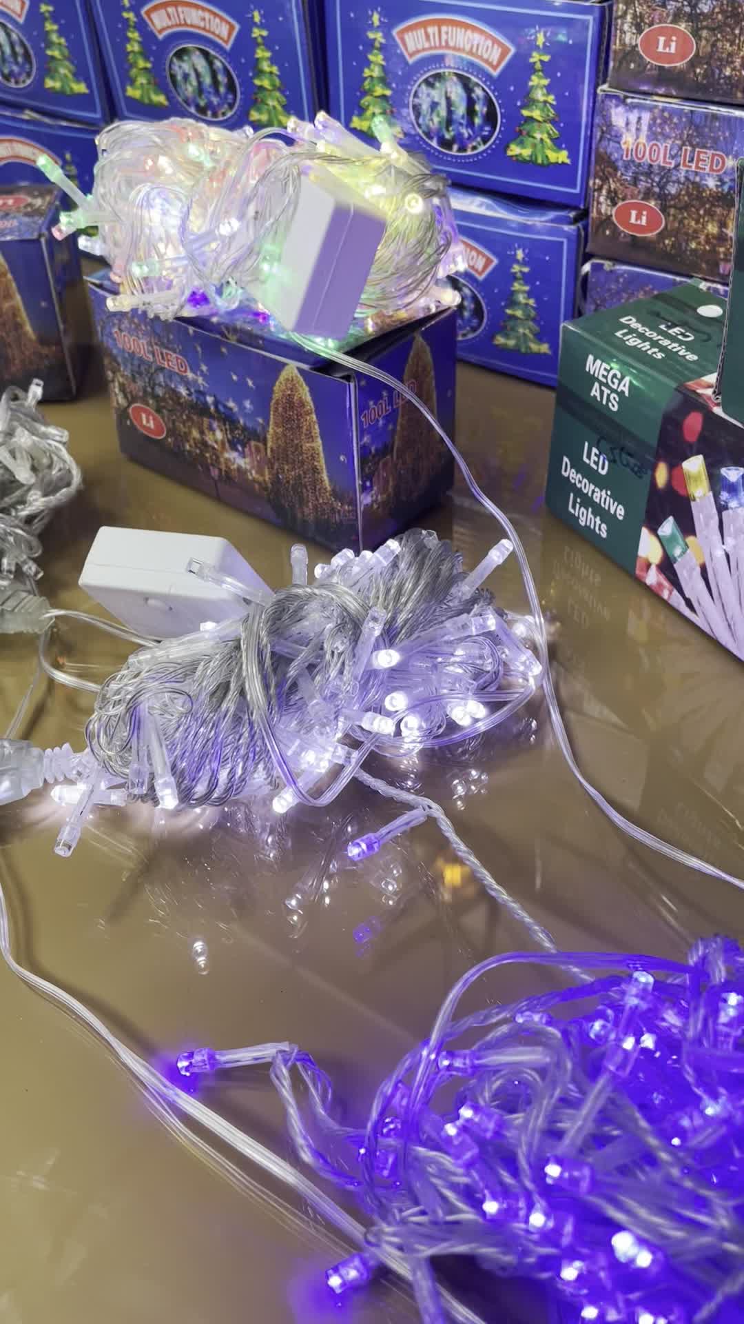 ریسه سوزنی ۷ رنگ و مهتابی ۱۰ متری|ریسه و چراغ تزئینی|ملایر, |دیوار