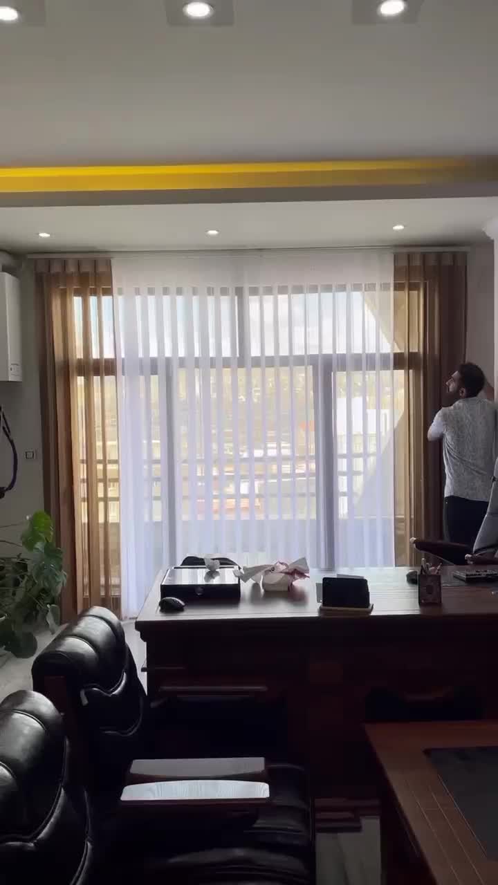 پرده ورتیکالdk ترکیه/ مینیمال/پانچ/حریر/|پرده، رانر، رومیزی|یزد, |دیوار