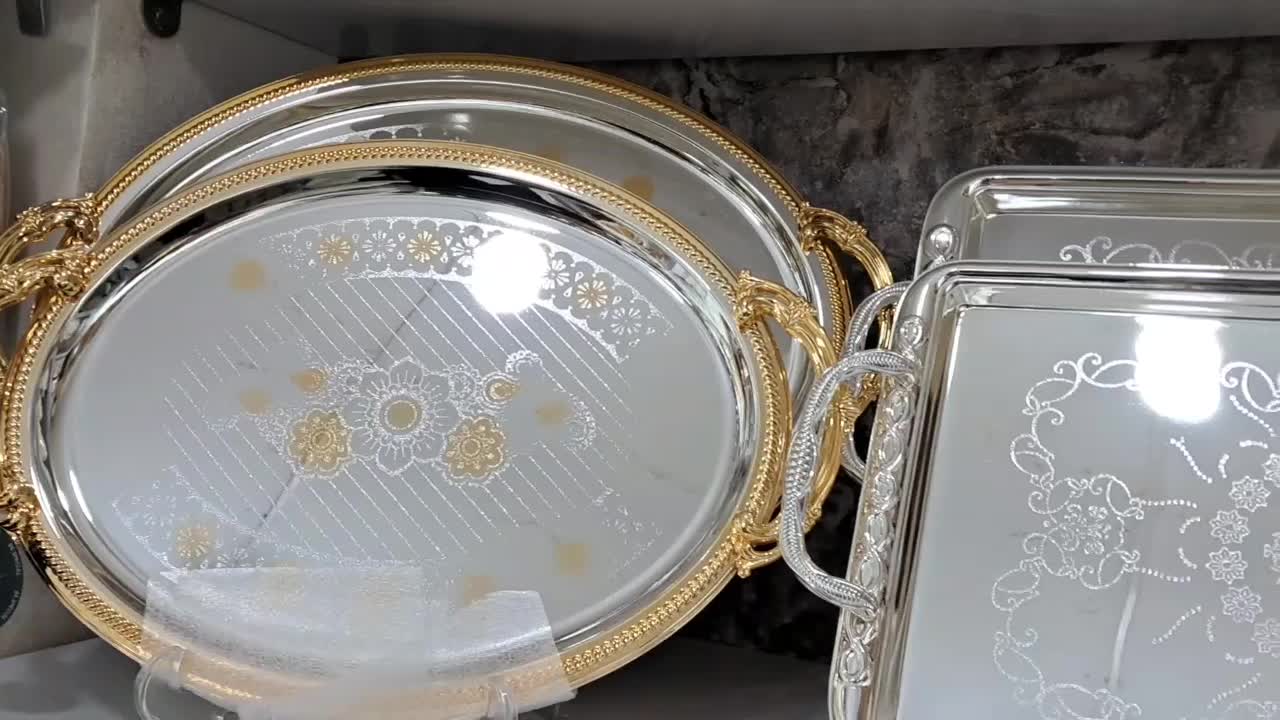 فروش سینی دوتیکه وارداتی دبی|ظروف سرو و پذیرایی|قره ضیاالدین, |دیوار