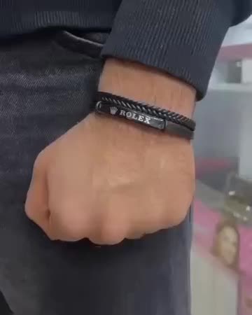 دستبند چرم دولاین مردانه|بدلیجات|کرمانشاه, |دیوار