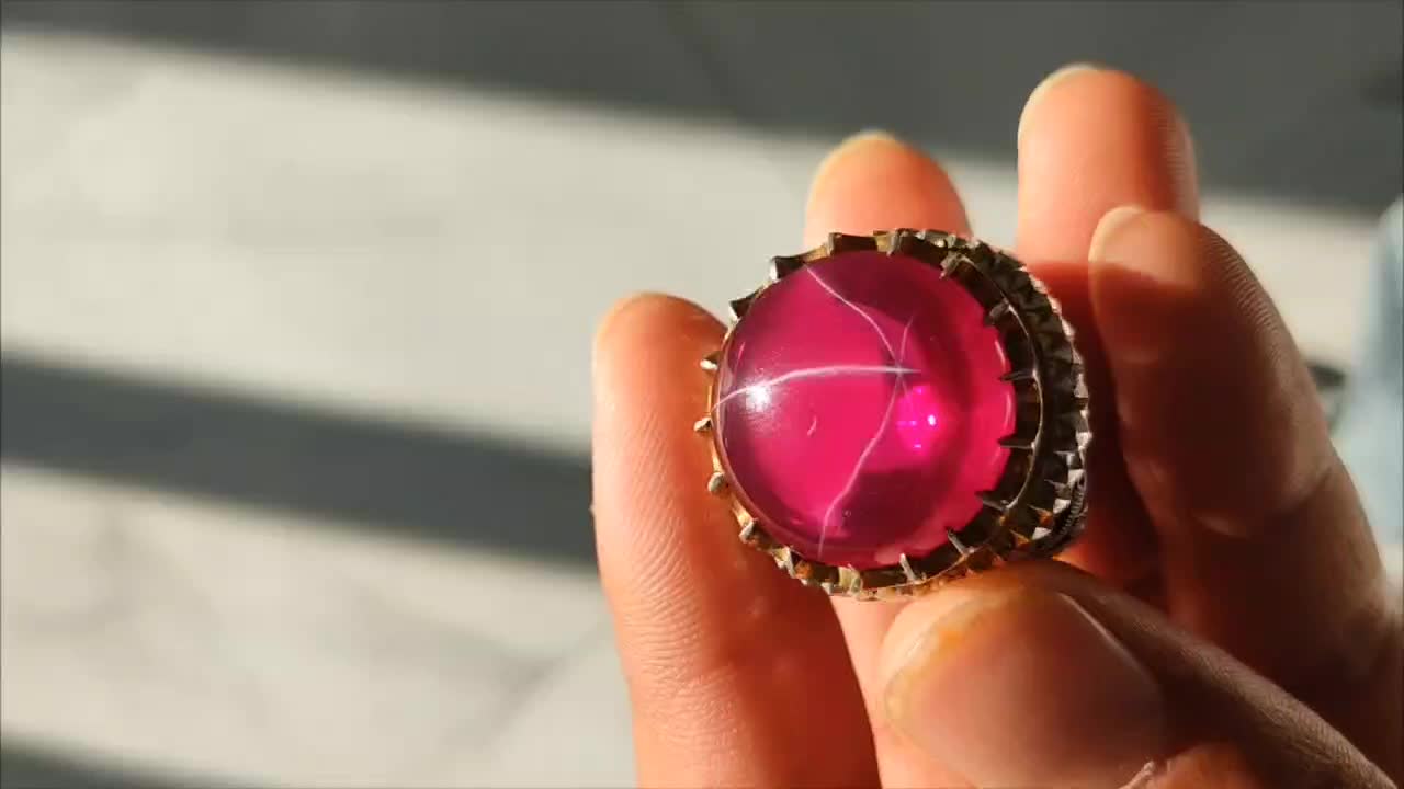 انگشتر نقره یاقوت استار فوق کلکسیونی رکاب علیخانی|جواهرات|اردبیل, |دیوار