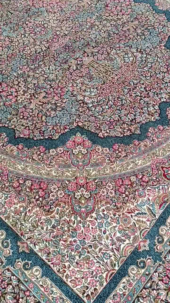 ۲ تخته فرش ( ۹ متری. هفتصد شانه) نقشه کرمان|فرش|قروه, |دیوار