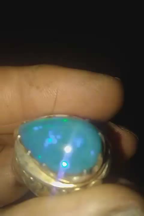 انگشتر دست ساز سنگ اوپال|جواهرات|ملایر, |دیوار