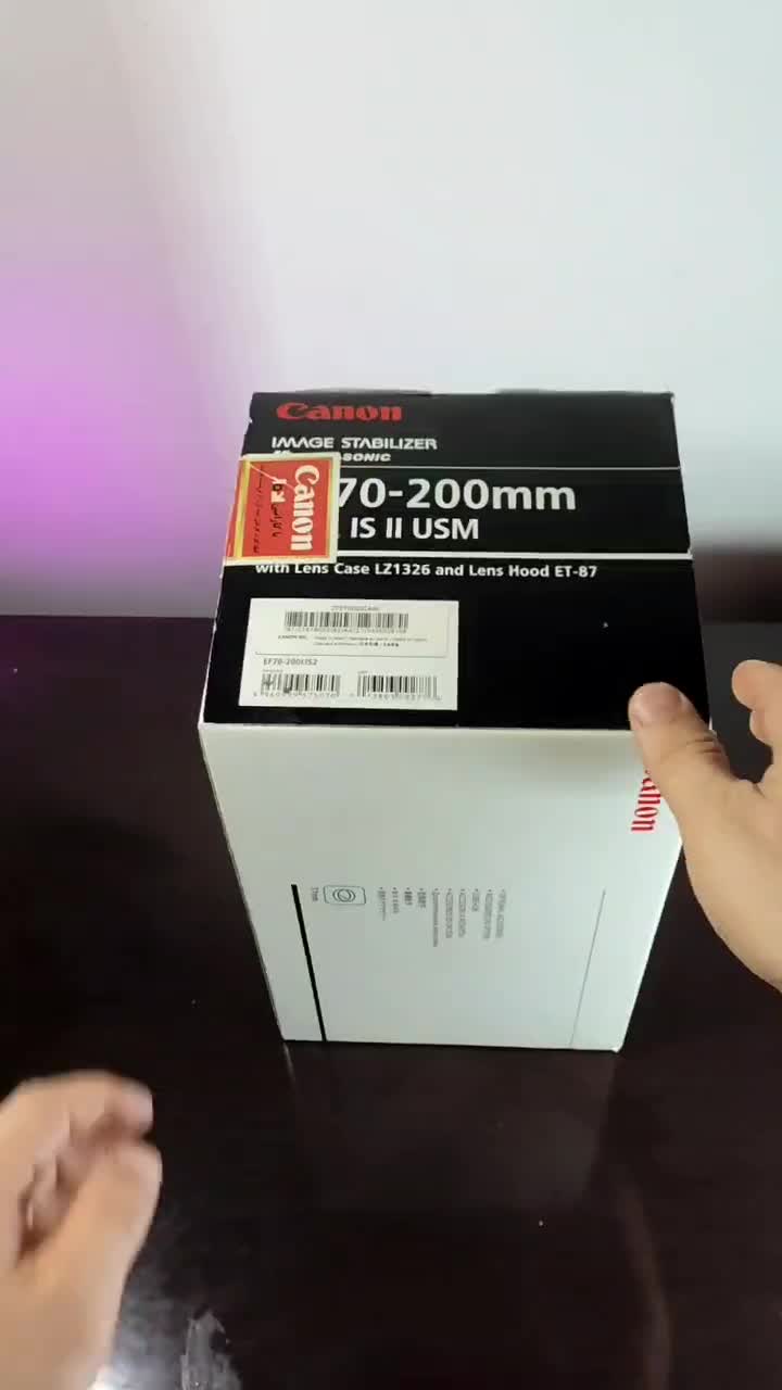 CANON EF 70-200 F2.8L IS II لنز کانن با جعبه و هود|دوربین عکاسی و فیلم‌برداری|تهران, قصر فیروزه ۱|دیوار