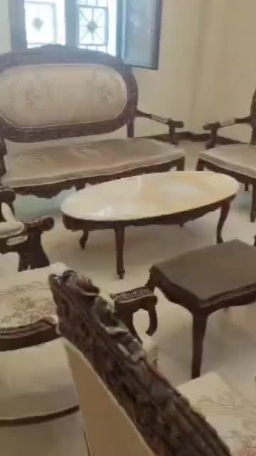 مبلمان عتیقه از چوب گردو با منبت ریز|مبلمان خانگی و میز عسلی|تهران, دروس|دیوار