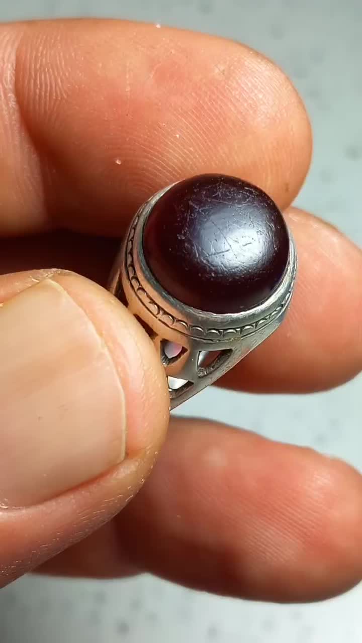 انگشتر عقیق تراشدار قطعی|جواهرات|اسلام‌شهر, شهرک مفیدی|دیوار