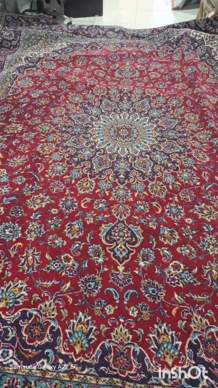 فرش۱۲ متری دست باف کاشان یا نجف ابادسالم|فرش|نطنز, |دیوار