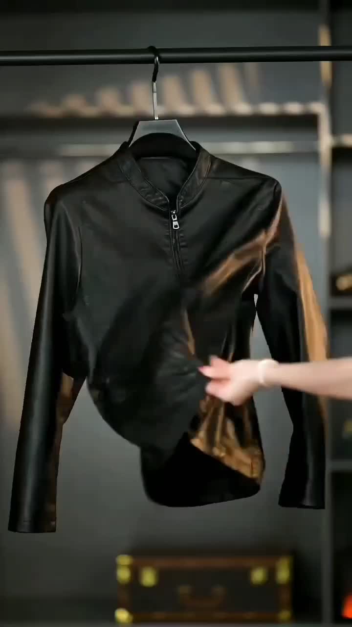 کاپشن چرم خارجی کامل داخل خز NO1 تکی به قیمت عمده|لباس|یاسوج, |دیوار