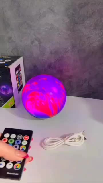 گوی اسپیکر دار کنترلی فانتزی|چراغ خواب و آباژور|اراک, |دیوار