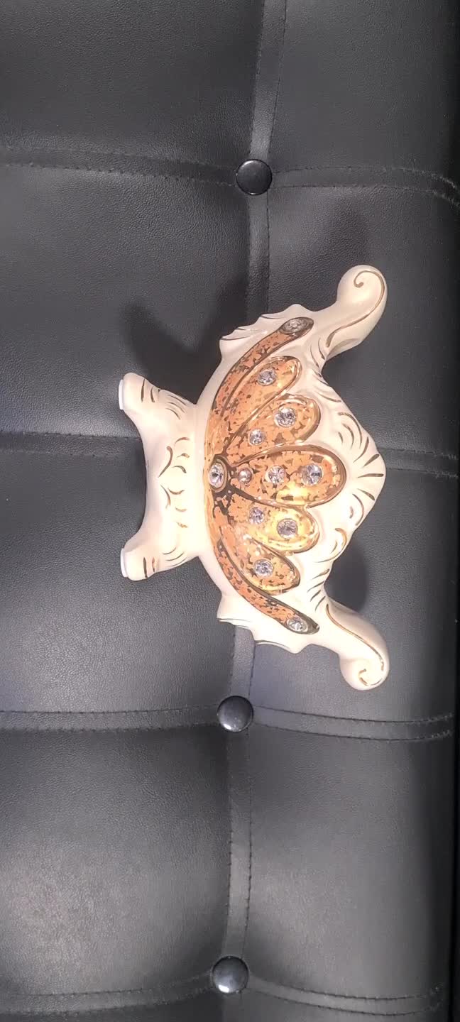 آجیل خوری دکوری آبکاری طلا نگین کاری اماراتی|صنایع دستی و سایر لوازم تزئینی|مشهد, کوشش|دیوار