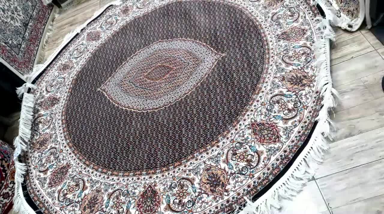 فرش آشپزخانه فرش دایره فرش ماهی گرد مارک یلدا|فرش|تبریز, |دیوار