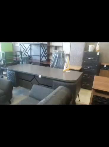 میز مدیریت ۲ متری لمسه طوسی  قصر چوب|دفتر کار|قم, کلهری|دیوار