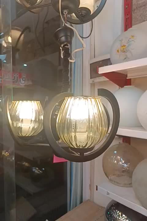 آو.یز سالن مدل فنری|لوستر و چراغ آویز|شیراز, گلکوب|دیوار