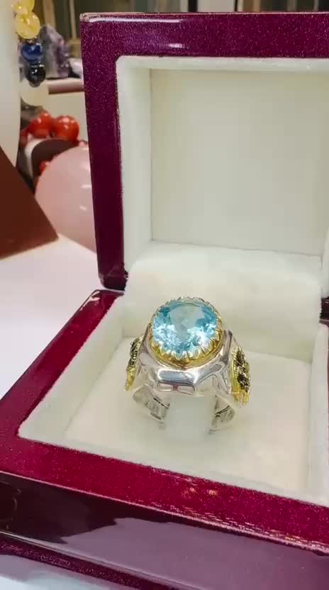 انگشتر فوق لوکس با سنگ  توپاز با کیفیت ومرغوب|جواهرات|نظرآباد, رسالت|دیوار