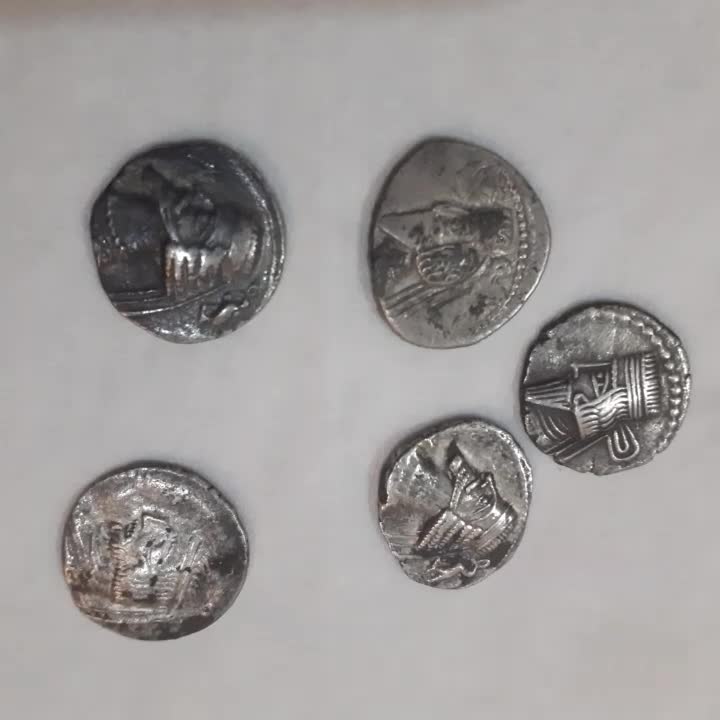 سکه های نقره پادشاهان اشکانی|کلکسیون سکه، تمبر، اسکناس|ورامین, ورامین|دیوار