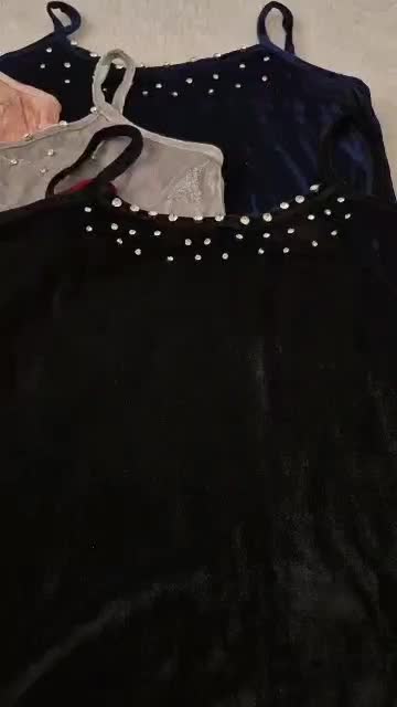 تاپ مخمل فول نگین دست دوز|لباس|جهرم, |دیوار