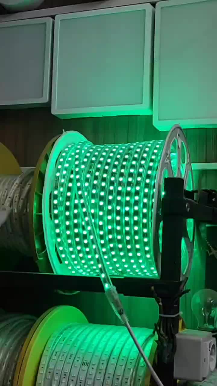 ریسه شلنگی RGB( هفت رنگ) استریپ با ضمانت|ریسه و چراغ تزئینی|قم, نیروگاه|دیوار