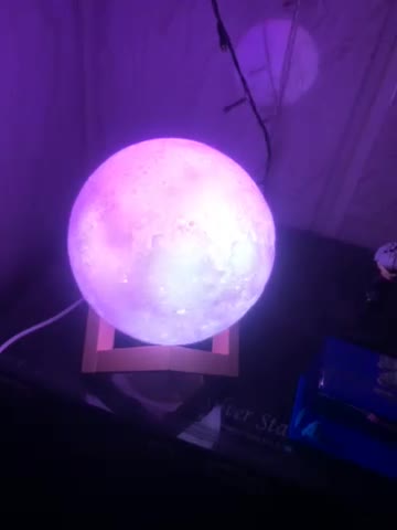 چراغ خواب طرح ماه پایه چوبی|ریسه و چراغ تزئینی|نیشابور, دارایی|دیوار