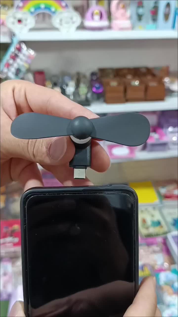 مینی پنکه جیبی USB (تایپ سی)|پنکه و تصفیه‌کنندهٔ هوا|قم, نخودی|دیوار