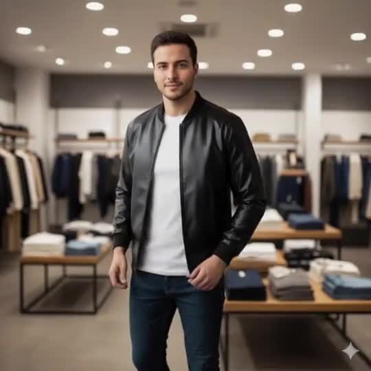 کاپشن زمستونی چرم مدل HeatShield/گرم، نرم و بادوام|لباس|دوگنبدان, |دیوار