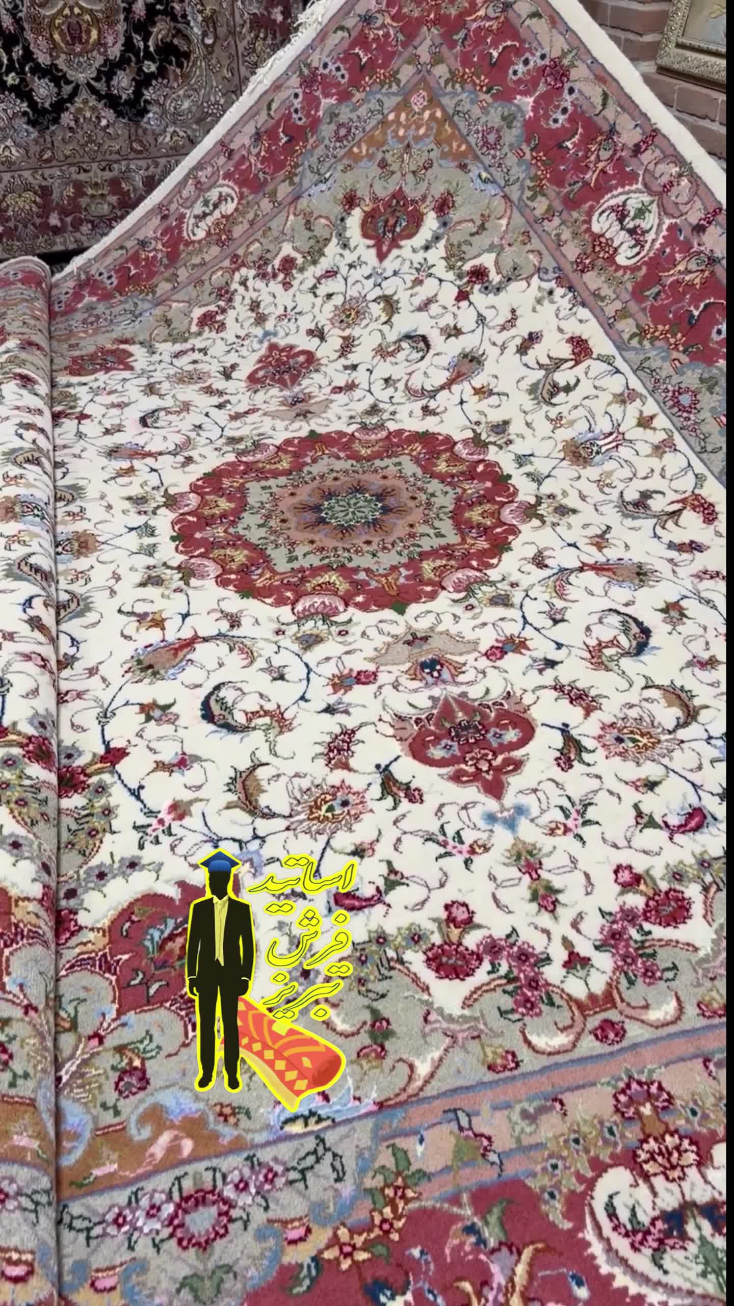 فرش جفت۶متر علیا۳۰رج اصل آذرشهر نو (اقساطبدون بهره|فرش|تبریز, |دیوار