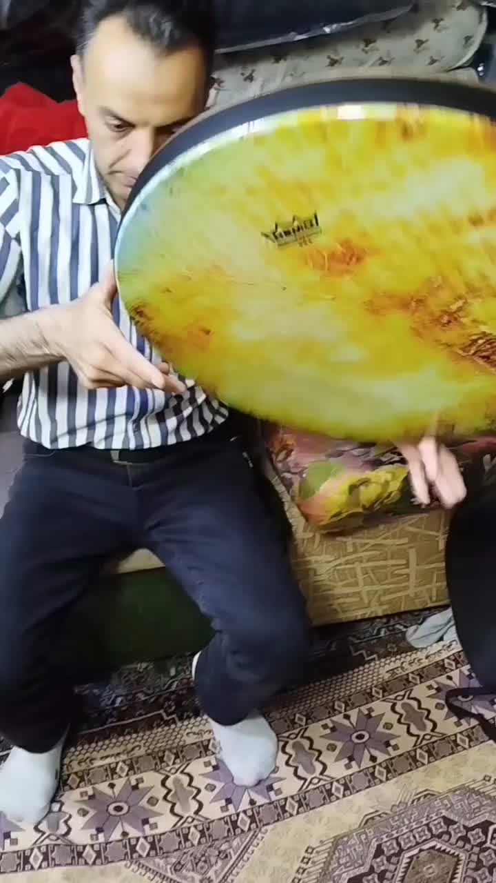 دف خانقاهی|سازهای سنتی|سنندج, |دیوار