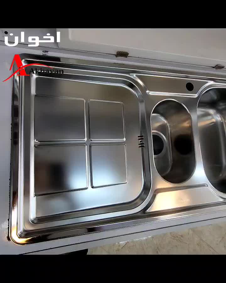 سینک اخوان یک و نیم لگن ۱۰۰ سانت|مصالح و تجهیزات ساختمان|رشت, پارک شهر|دیوار