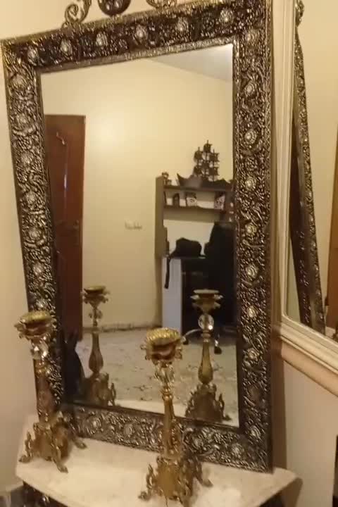 اینه شمعدان برنز|آینه|قدس, شهرقدس|دیوار
