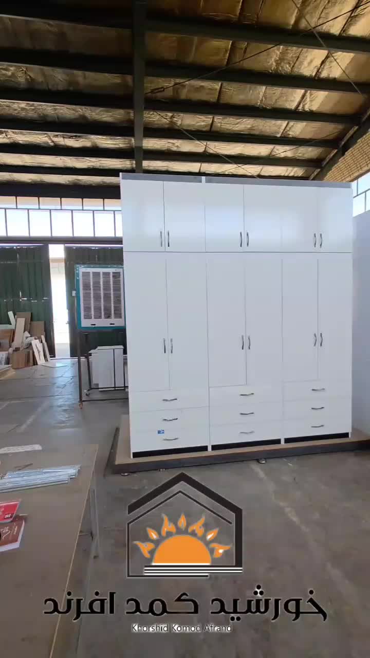 کمددیواری /کمد دیواری ۳ کشو دستگیره چوبی مدرن|جاکفشی، کمد، دراور|پردیس, فاز ۲|دیوار