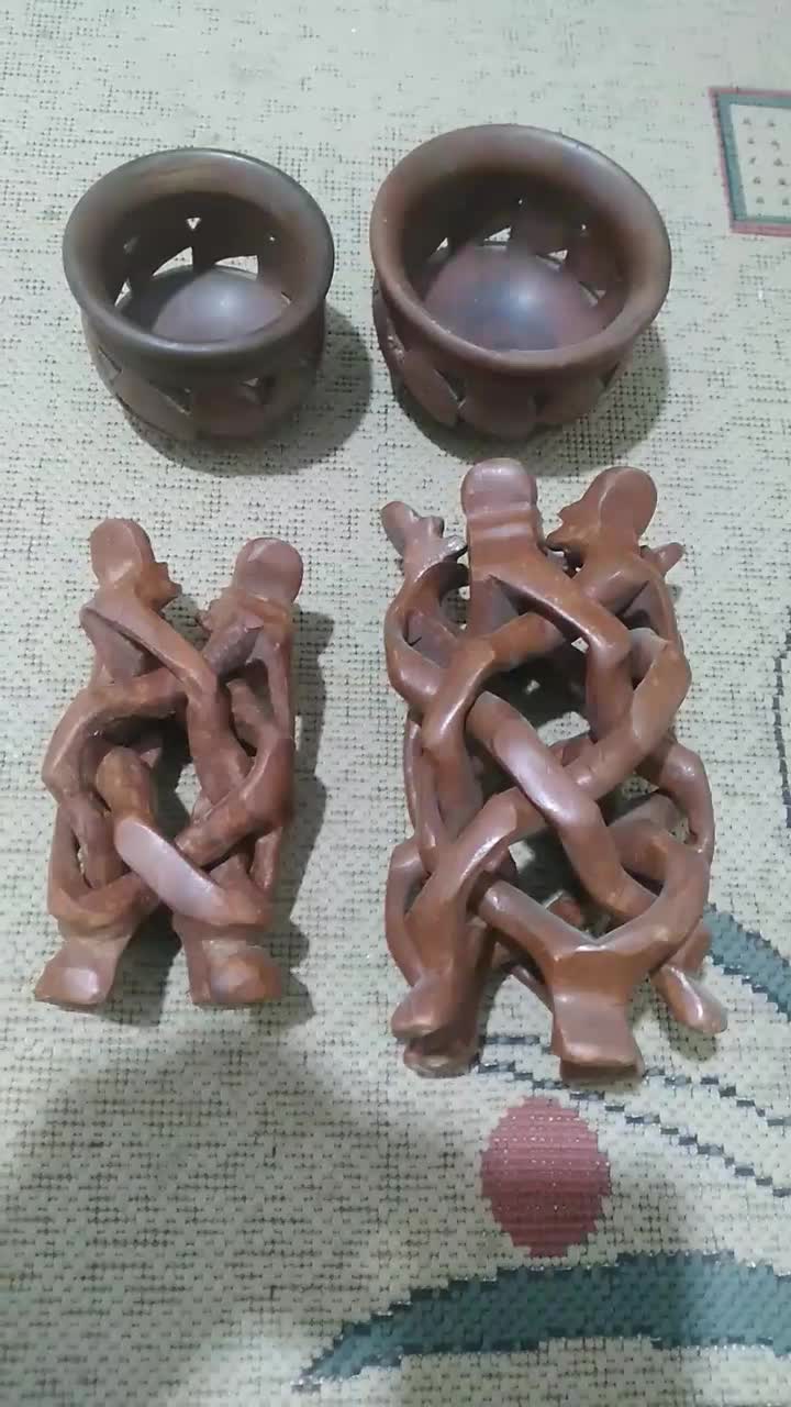 دو عدد آجیل خوری چوبی پاکستانی|صنایع دستی و سایر لوازم تزئینی|رودهن, |دیوار