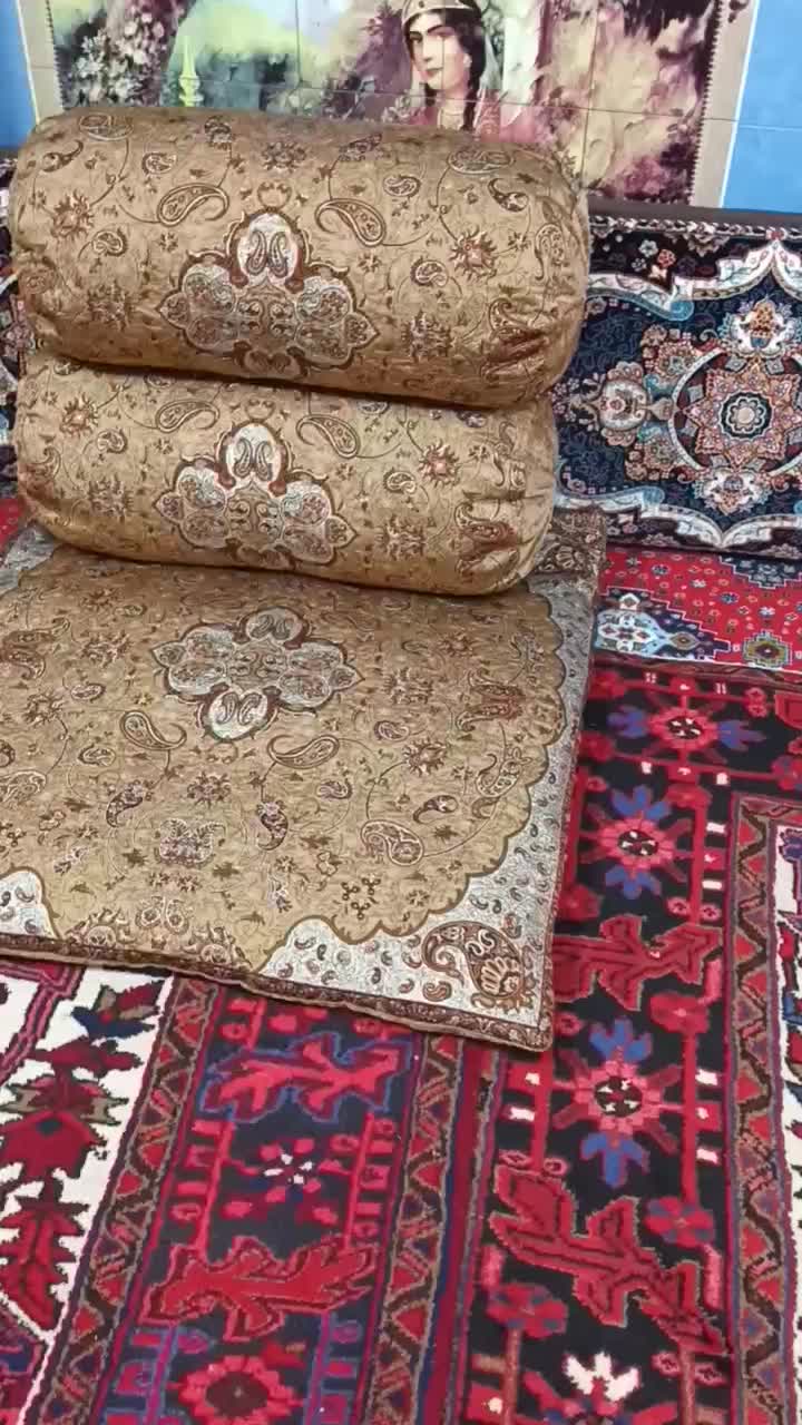 متکا و تشک ترمه ابریشم اعلا|رختخواب، بالش، پتو|تبریز, |دیوار