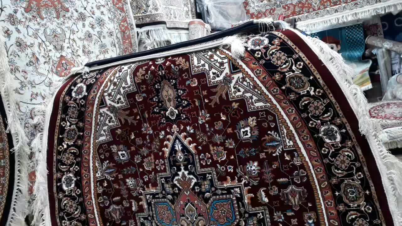 فرش هریس ۷۰تراکم دایره×مارک‌ اطمینان|فرش|تبریز, |دیوار