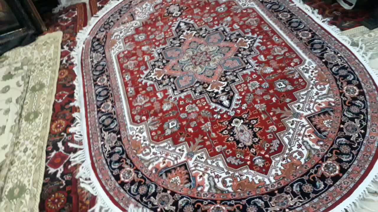 فرش آشپزخانه  بیضی۴متر هریس ۱/۵×۲/۲۵ست کامل|فرش|تبریز, |دیوار