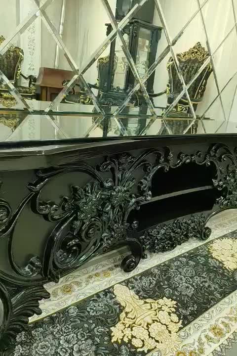 میز تی وی مشکی براق|میز تلویزیون|ماهدشت, |دیوار