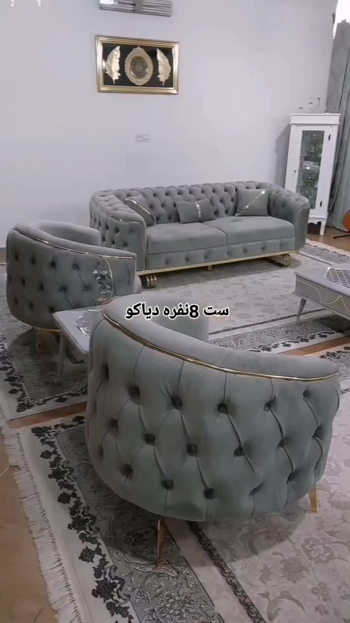 مبل چستر راحتی%دیاکو ۸ نفره متریال باکیفیت|مبلمان خانگی و میز عسلی|آستارا, |دیوار