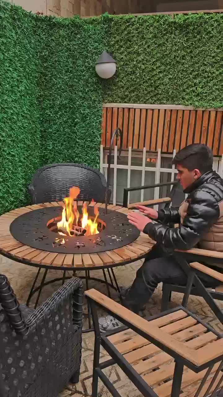 شومینه و میز آتشدان حیاطی کافه ای رستورانی باغی|حراج|رشت, آزادگان|دیوار