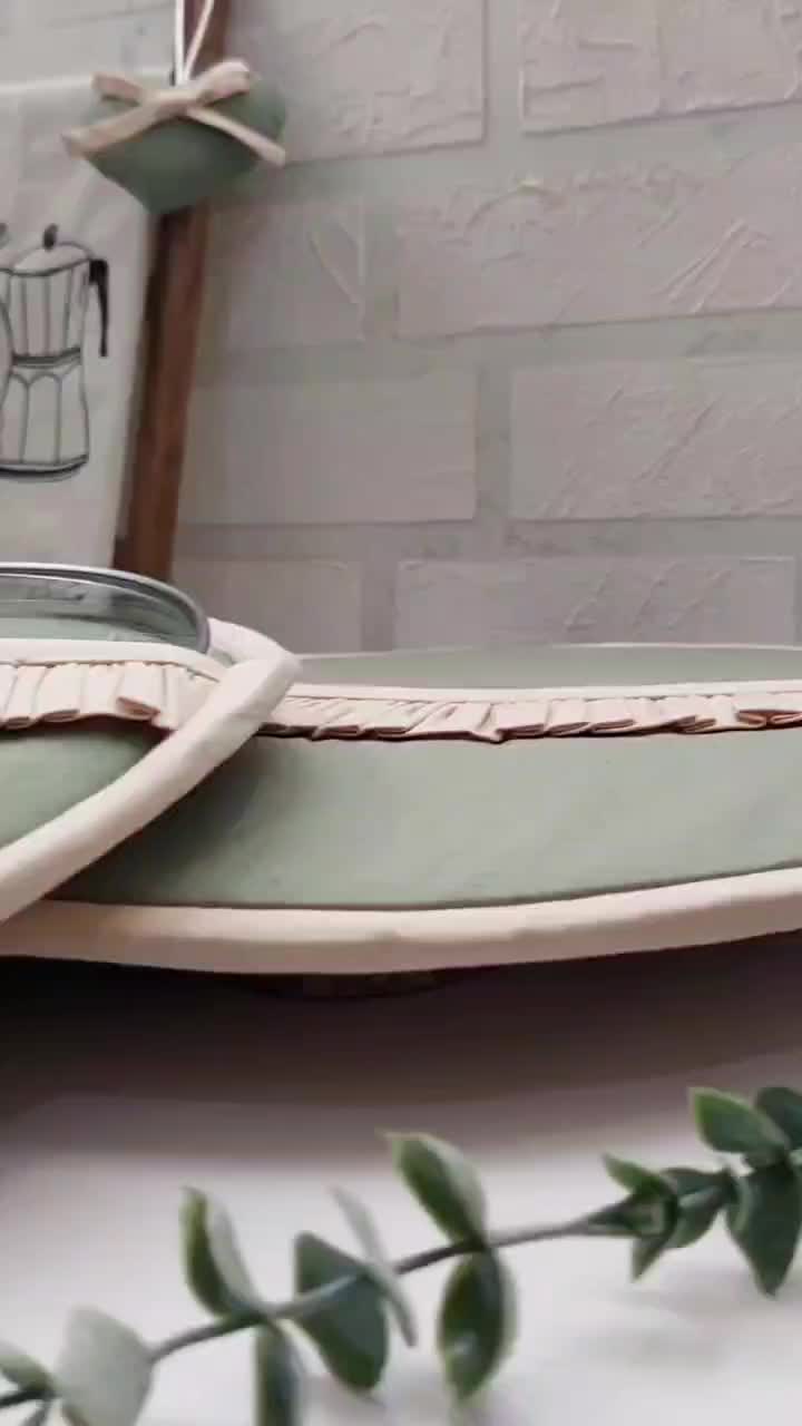 سرویس ساده جهیزیه سبز سدری|سفره، حوله، دستمال آشپزخانه|اردبیل, |دیوار