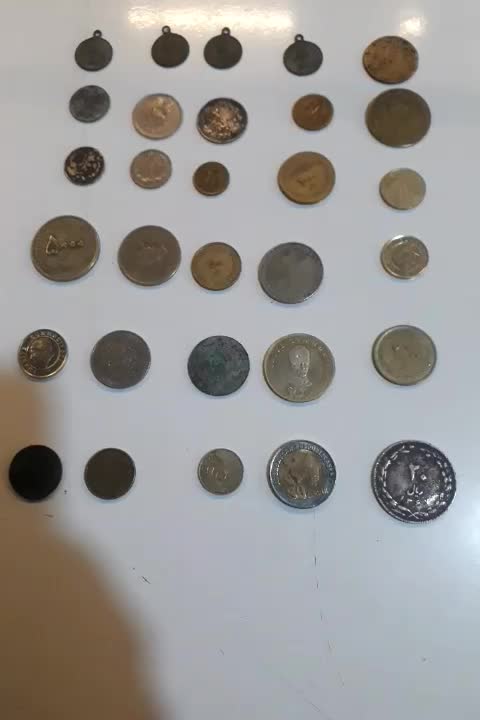 پولهای آهنی قدیم وکمیاب|کلکسیون سکه، تمبر، اسکناس|ماکو, |دیوار