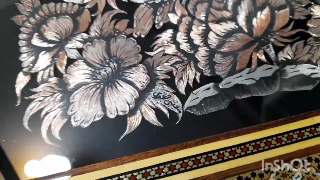 تابلو قلمزنی خاتم .جهیزیه.دکوراسیون.کادوئی|تابلو، نقاشی، عکس|اصفهان, پروین|دیوار