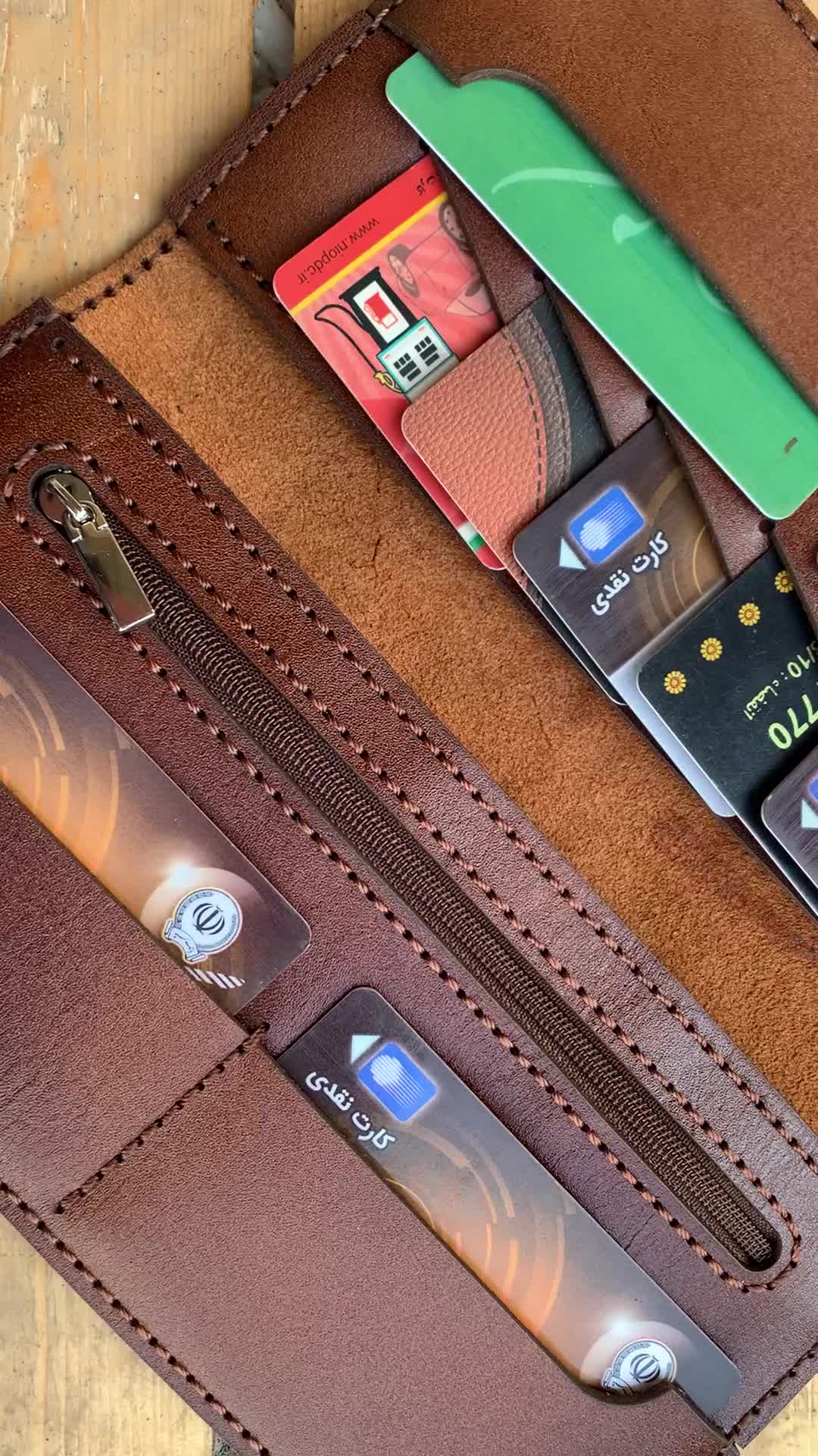 کیف پول چرم طبیعی|کیف، کفش، کمربند|رودسر, |دیوار