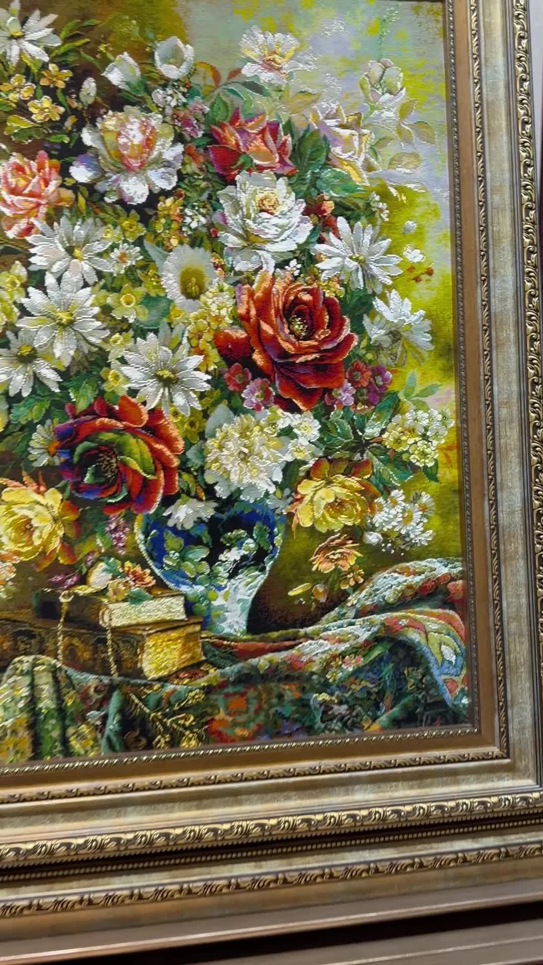 تابلو فرش دستباف گل تاپ قدی *|تابلو فرش|تهران, کامرانیه|دیوار